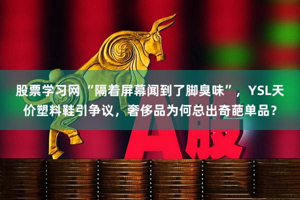 股票学习网 “隔着屏幕闻到了脚臭味”，YSL天价塑料鞋引争议，奢侈品为何总出奇葩单品？